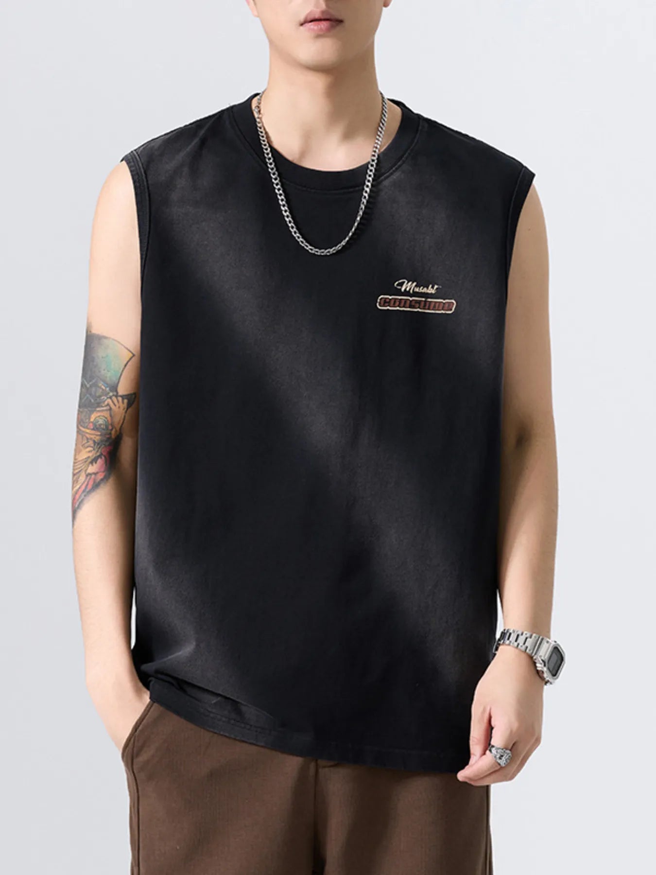 Men's Plus Size Round Neck Tank - My Wear Clothing Co