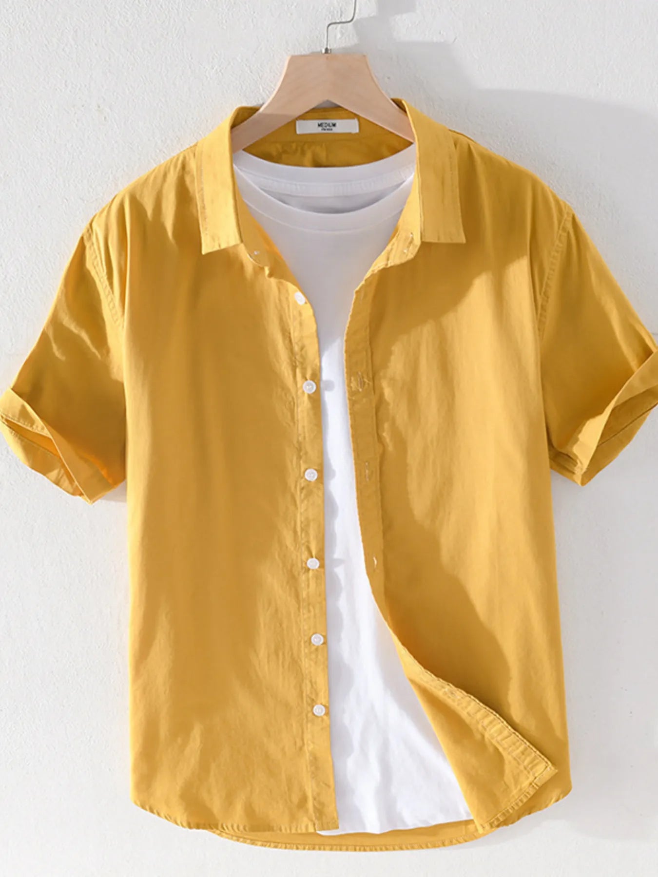 Men's Plus Size Short Sleeve Button - Up Shirt - My Wear Clothing Co
