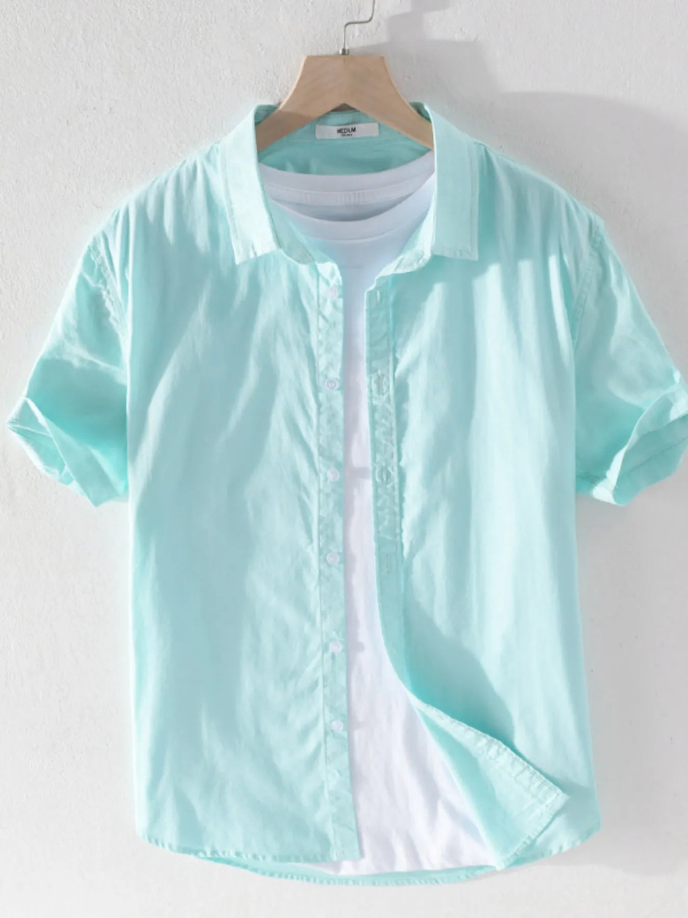 Men's Plus Size Short Sleeve Button - Up Shirt - My Wear Clothing Co
