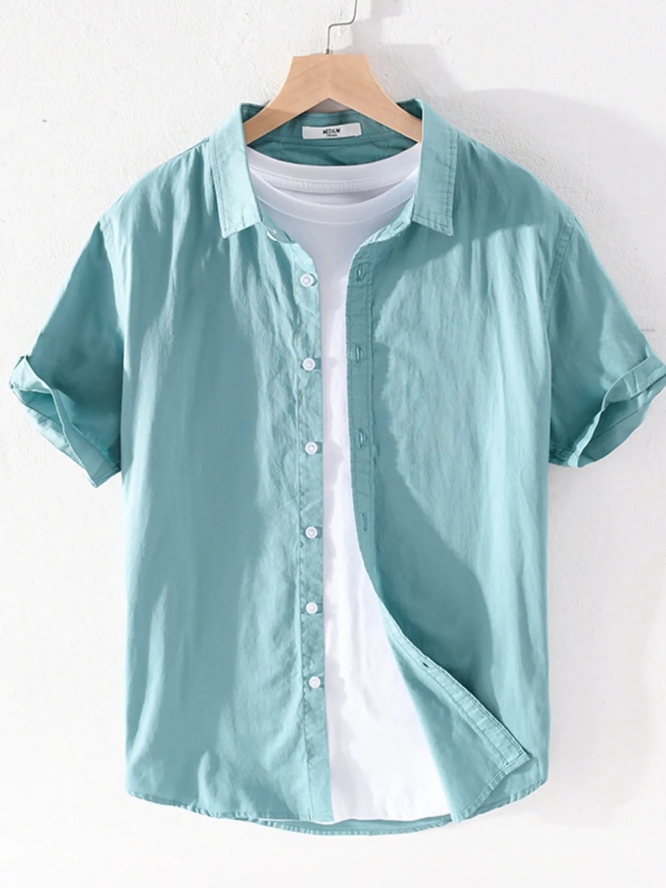 Men's Plus Size Short Sleeve Button - Up Shirt - My Wear Clothing Co