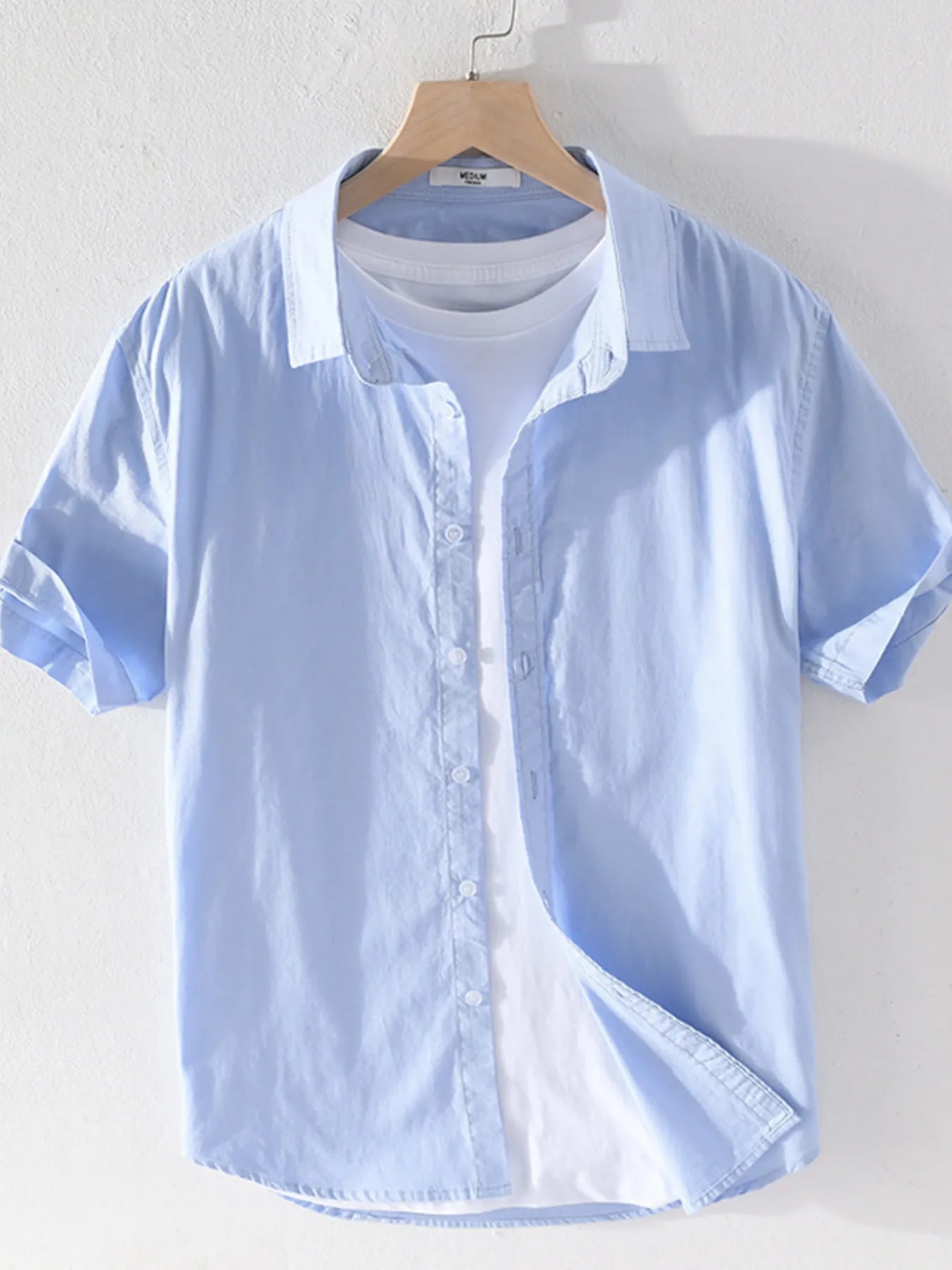 Men's Plus Size Short Sleeve Button - Up Shirt - My Wear Clothing Co