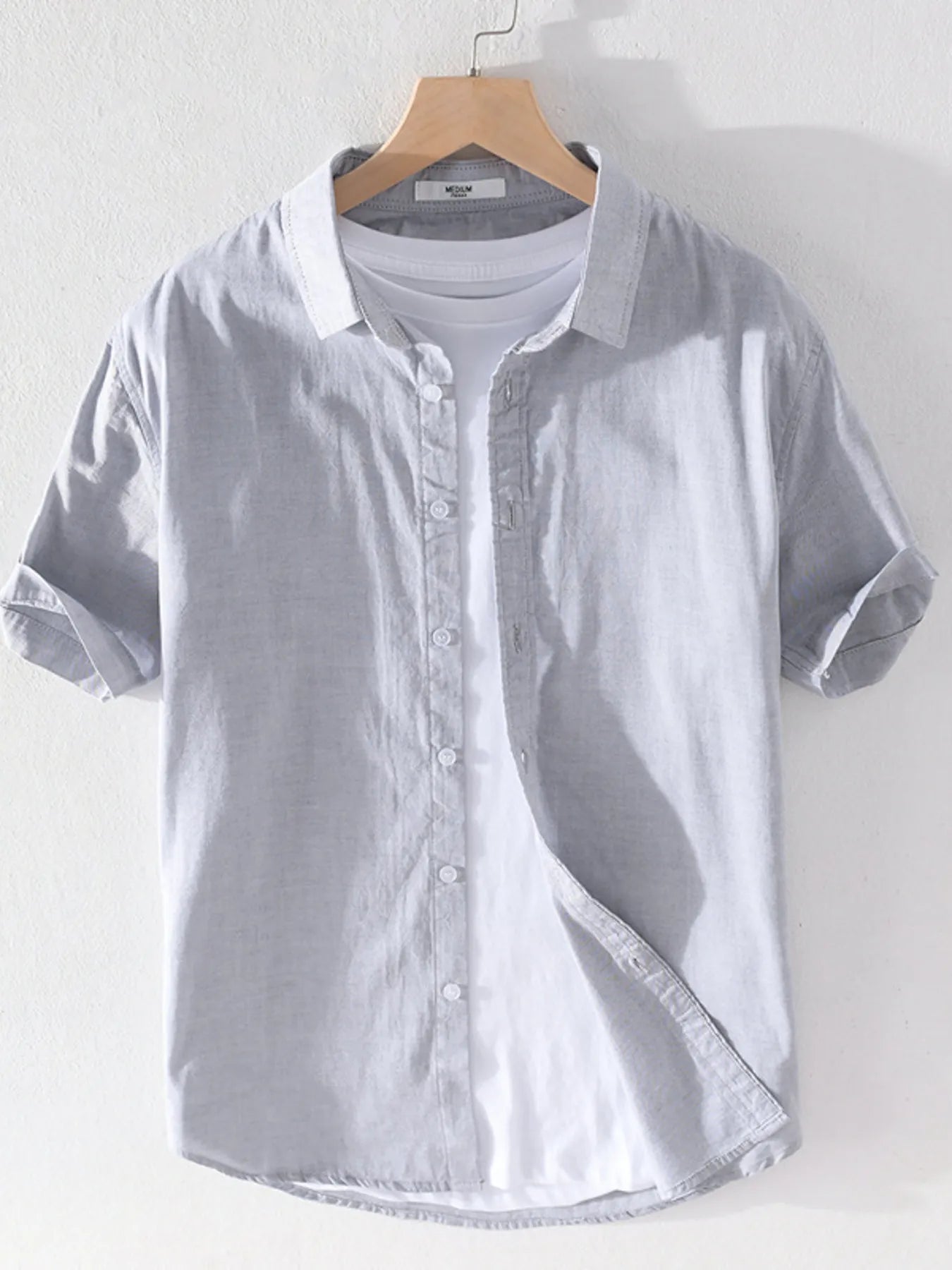 Men's Plus Size Short Sleeve Button - Up Shirt - My Wear Clothing Co