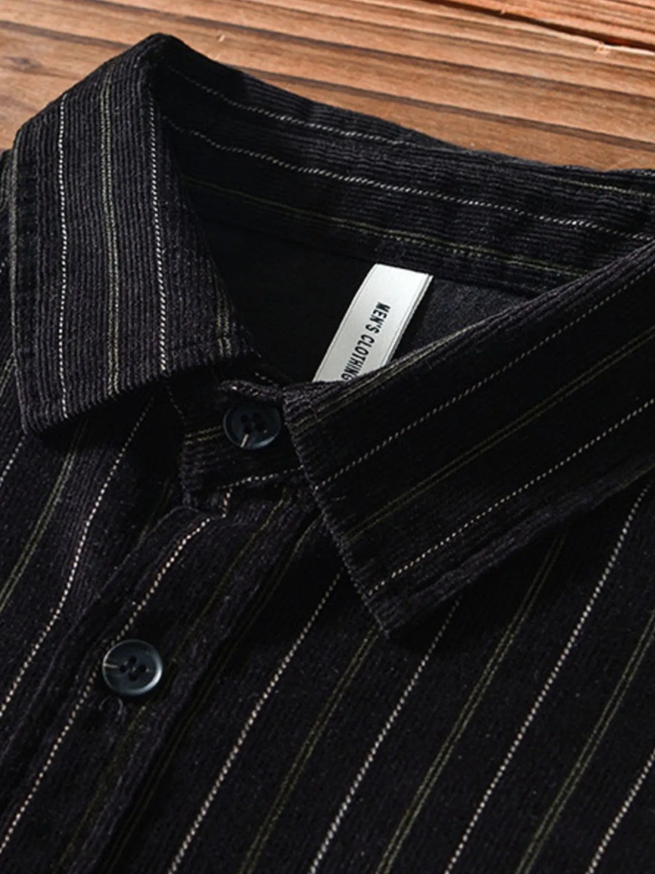 Men's Plus Size Striped Button Up Long Sleeve Shirt - My Wear Clothing Co