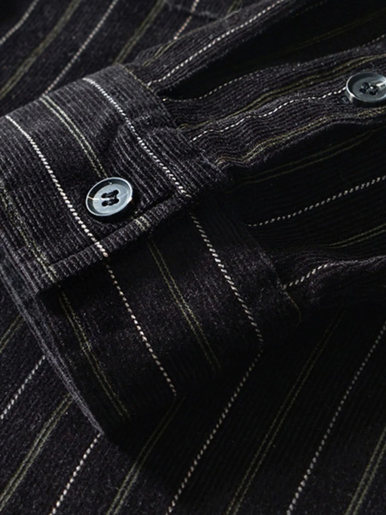 Men's Plus Size Striped Button Up Long Sleeve Shirt - My Wear Clothing Co