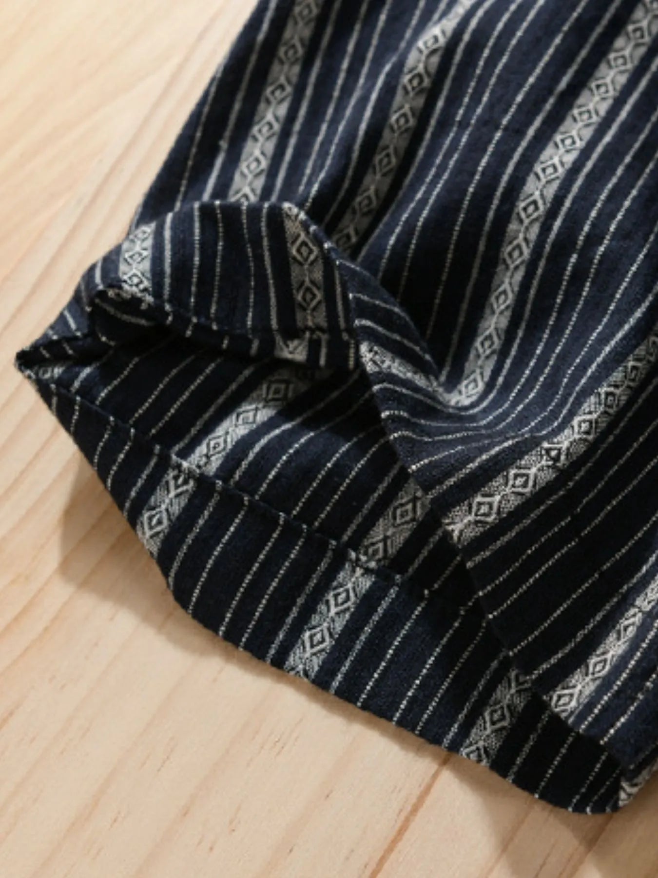 Men's Plus Size Striped Button Up Short Sleeve Shirt - My Wear Clothing Co