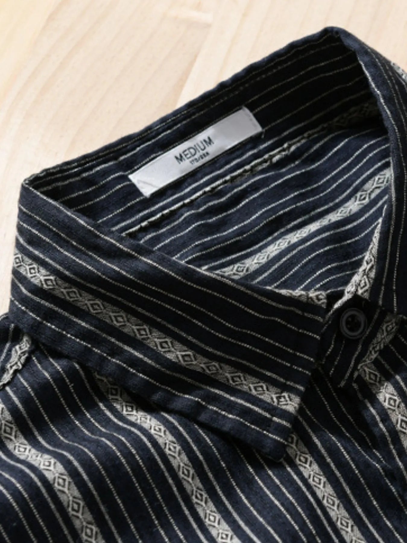 Men's Plus Size Striped Button Up Short Sleeve Shirt - My Wear Clothing Co