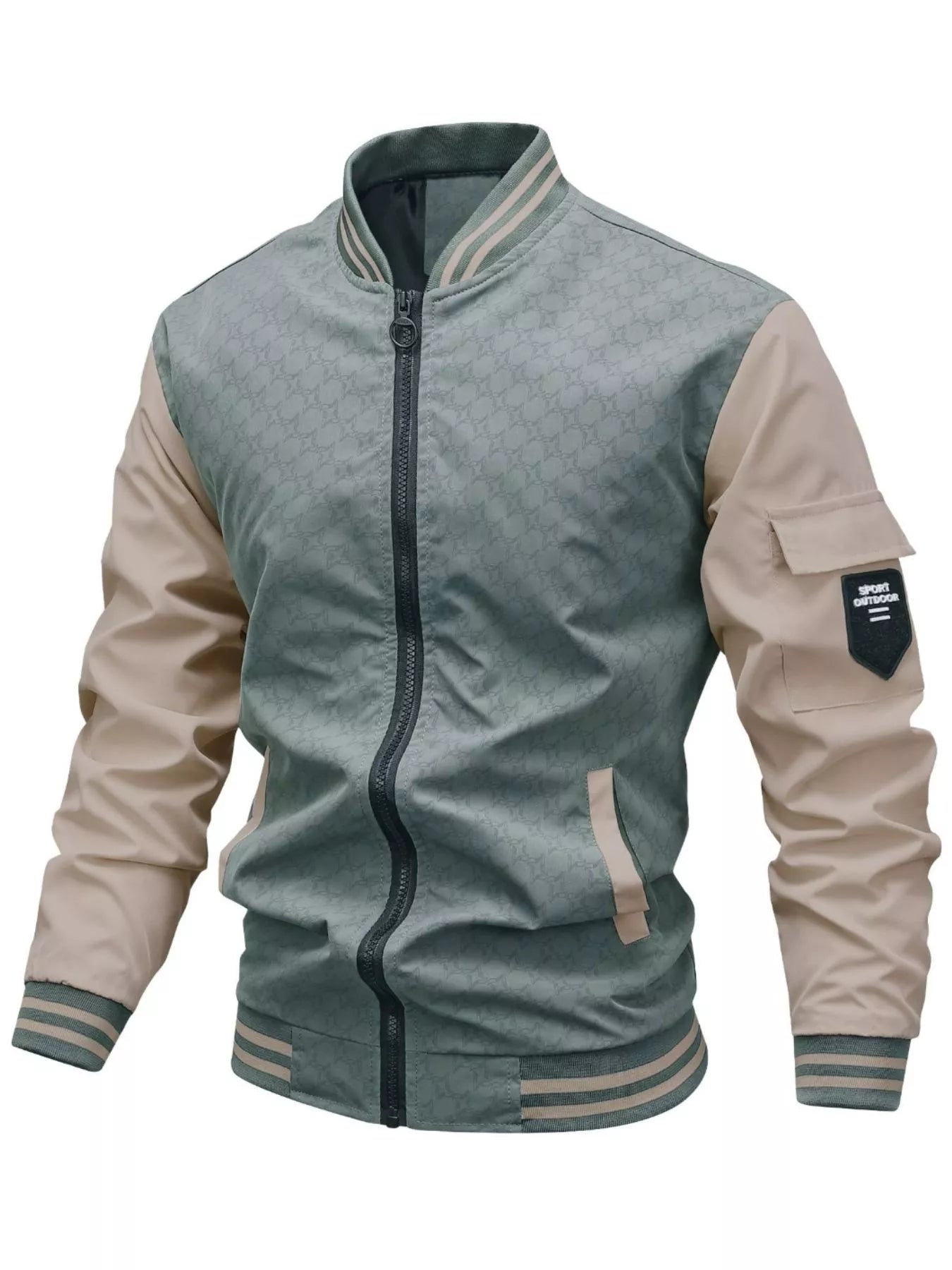 Men's Plus Size Zip Up Long Sleeve Jacket - My Wear Clothing Co