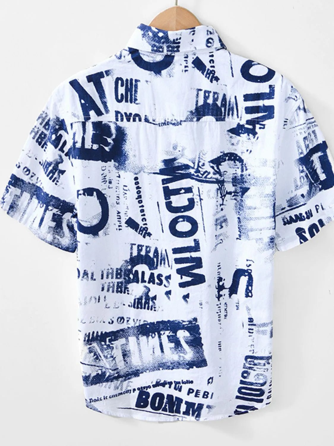 Men's Printed Button Up Short Sleeve Shirt - My Wear Clothing Co