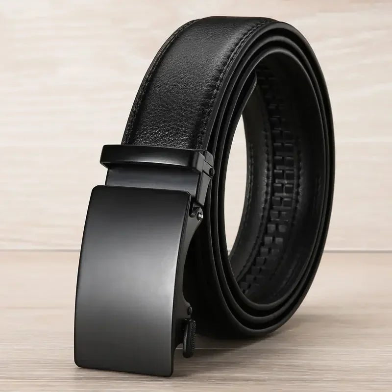 Men's PU Leather Belt with Automatic Buckle – Sleek & Stylish - My Wear Clothing Co