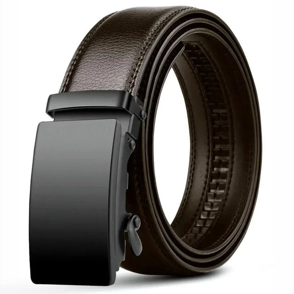 Men's PU Leather Belt with Automatic Buckle – Sleek & Stylish - My Wear Clothing Co