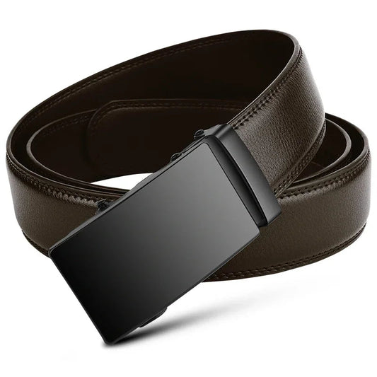 Men's PU Leather Belt with Automatic Buckle – Sleek & Stylish - My Wear Clothing Co