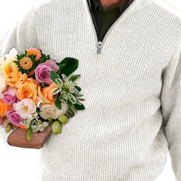 Men's Quarter Zip Long Sleeve Polo For the Urban Casual Look - My Wear Clothing Co