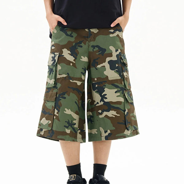 Men's Relaxed Fit Camo Cargo Shorts - My Wear Clothing Co