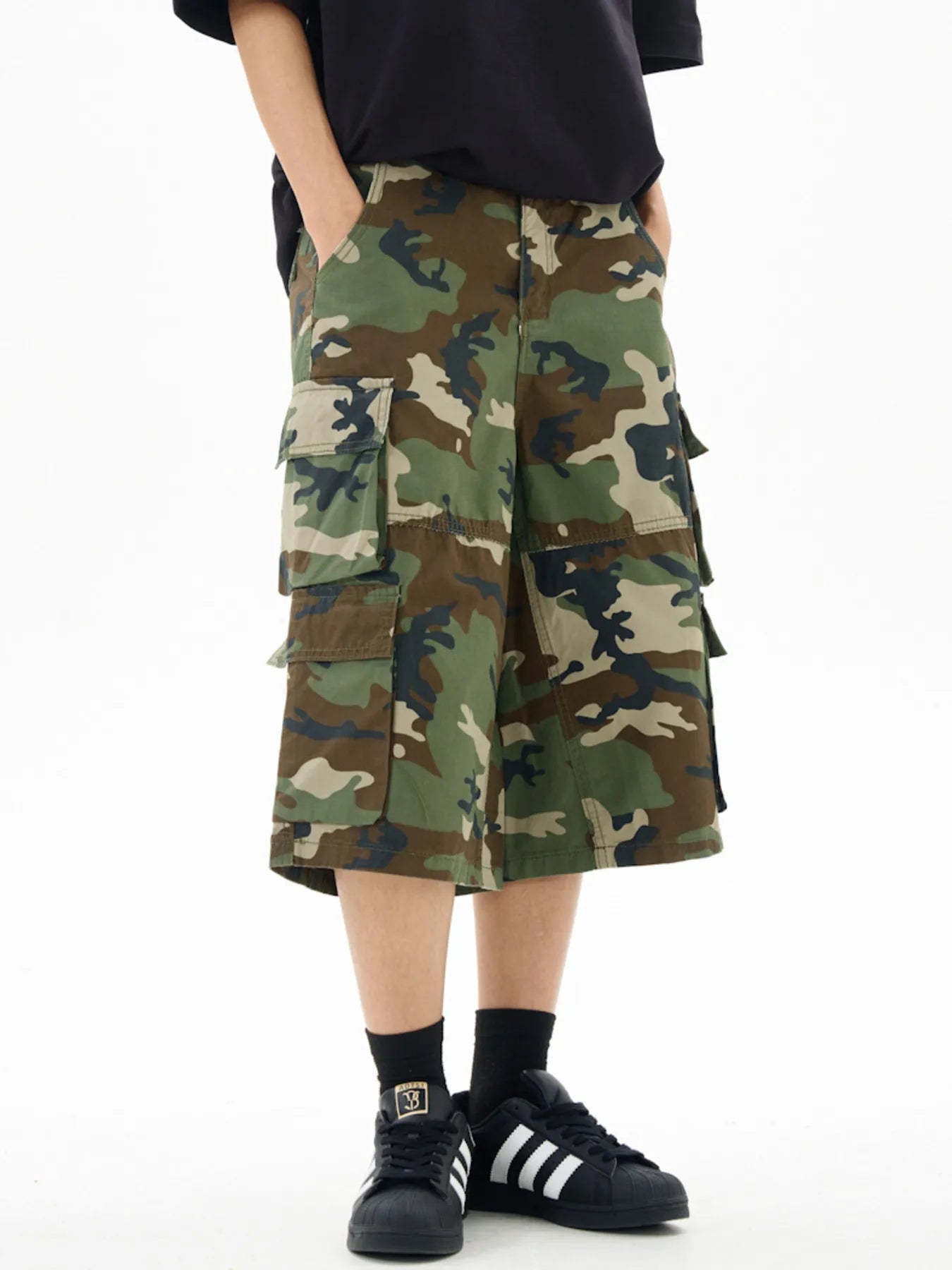 Men's Relaxed Fit Camo Cargo Shorts - My Wear Clothing Co