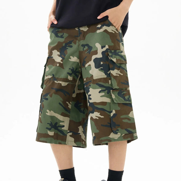 Men's Relaxed Fit Camo Cargo Shorts - My Wear Clothing Co