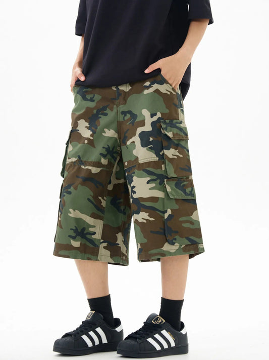 Men's Relaxed Fit Camo Cargo Shorts - My Wear Clothing Co
