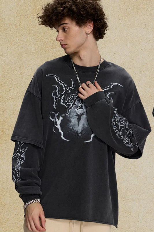 Men's Round Neck Graphic T-Shirt - My Wear Clothing Co