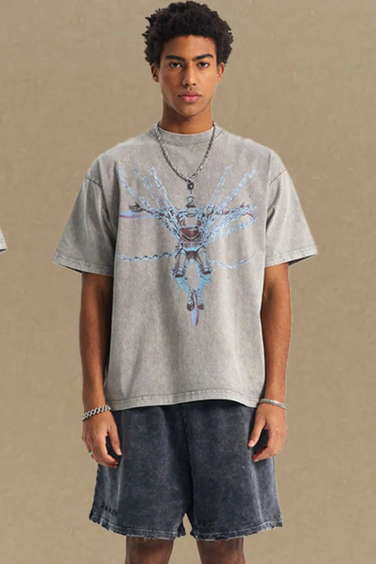 Men's Round Neck Graphic T-Shirt - My Wear Clothing Co