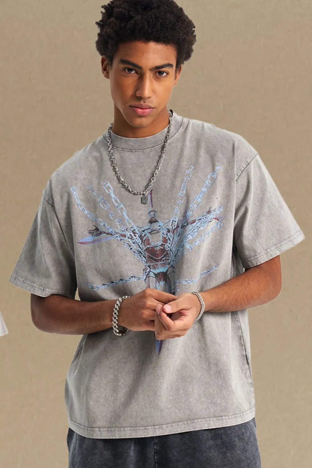 Men's Round Neck Graphic T-Shirt - My Wear Clothing Co