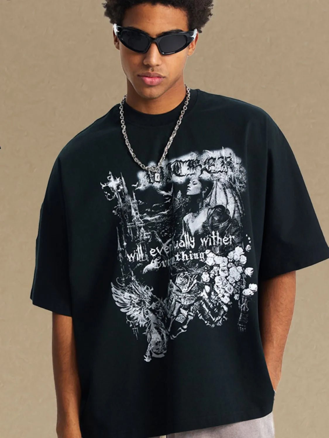 Men's Round Neck Half Sleeve Graphic T-Shirt - My Wear Clothing Co