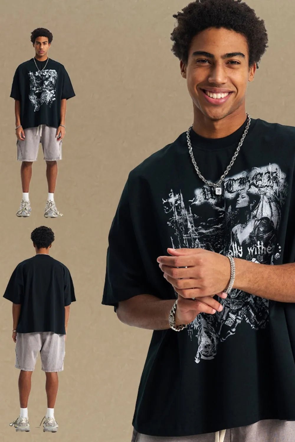 Men's Round Neck Half Sleeve Graphic T-Shirt - My Wear Clothing Co