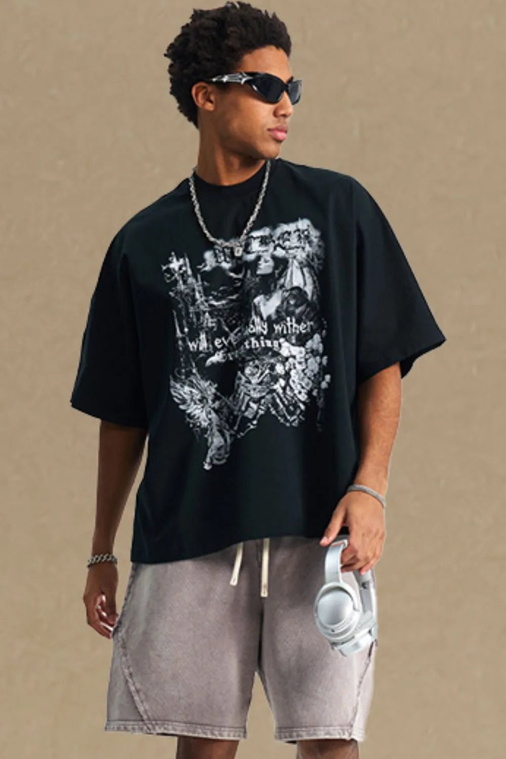 Men's Round Neck Half Sleeve Graphic T-Shirt - My Wear Clothing Co