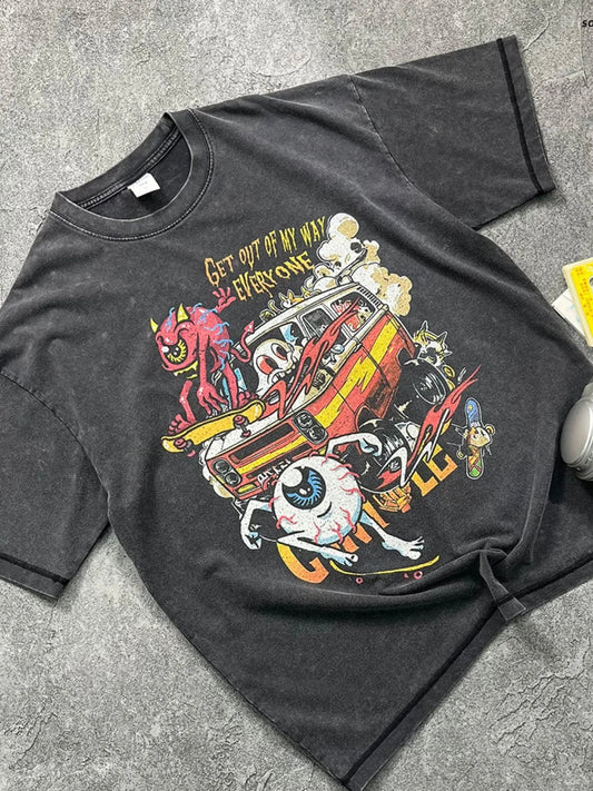 Men's Round Neck Half Sleeve Graphic T-Shirt - My Wear Clothing Co