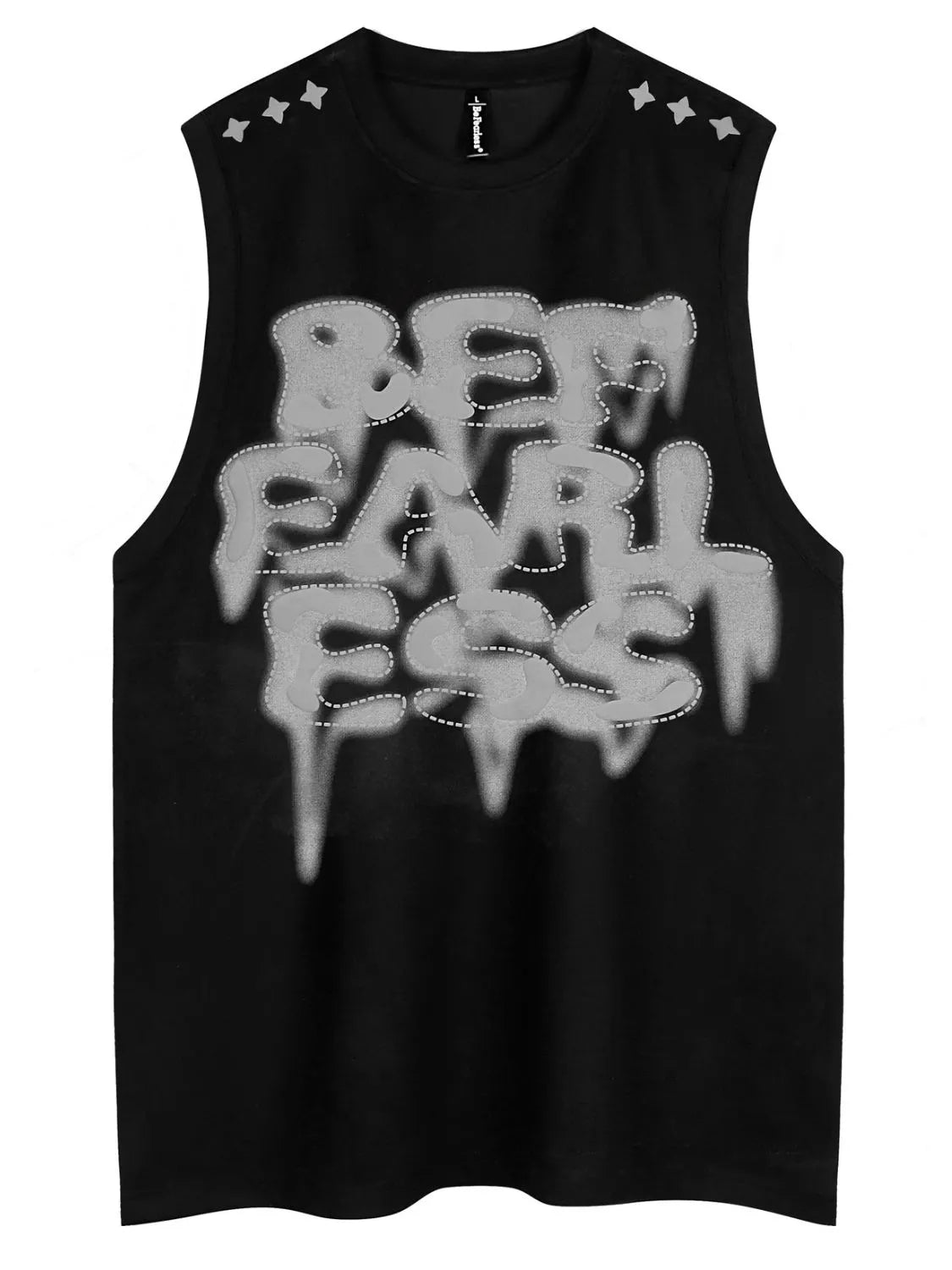 Men's Round Neck Letter Graphic Tank - My Wear Clothing Co
