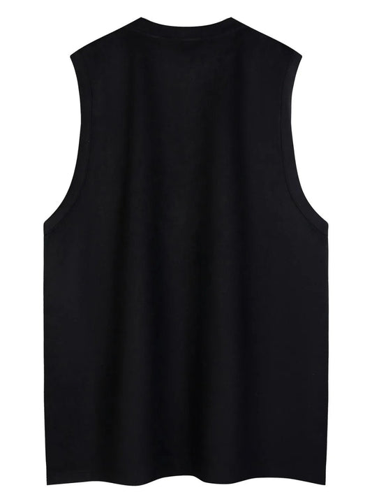 Men's Round Neck Letter Graphic Tank - My Wear Clothing Co