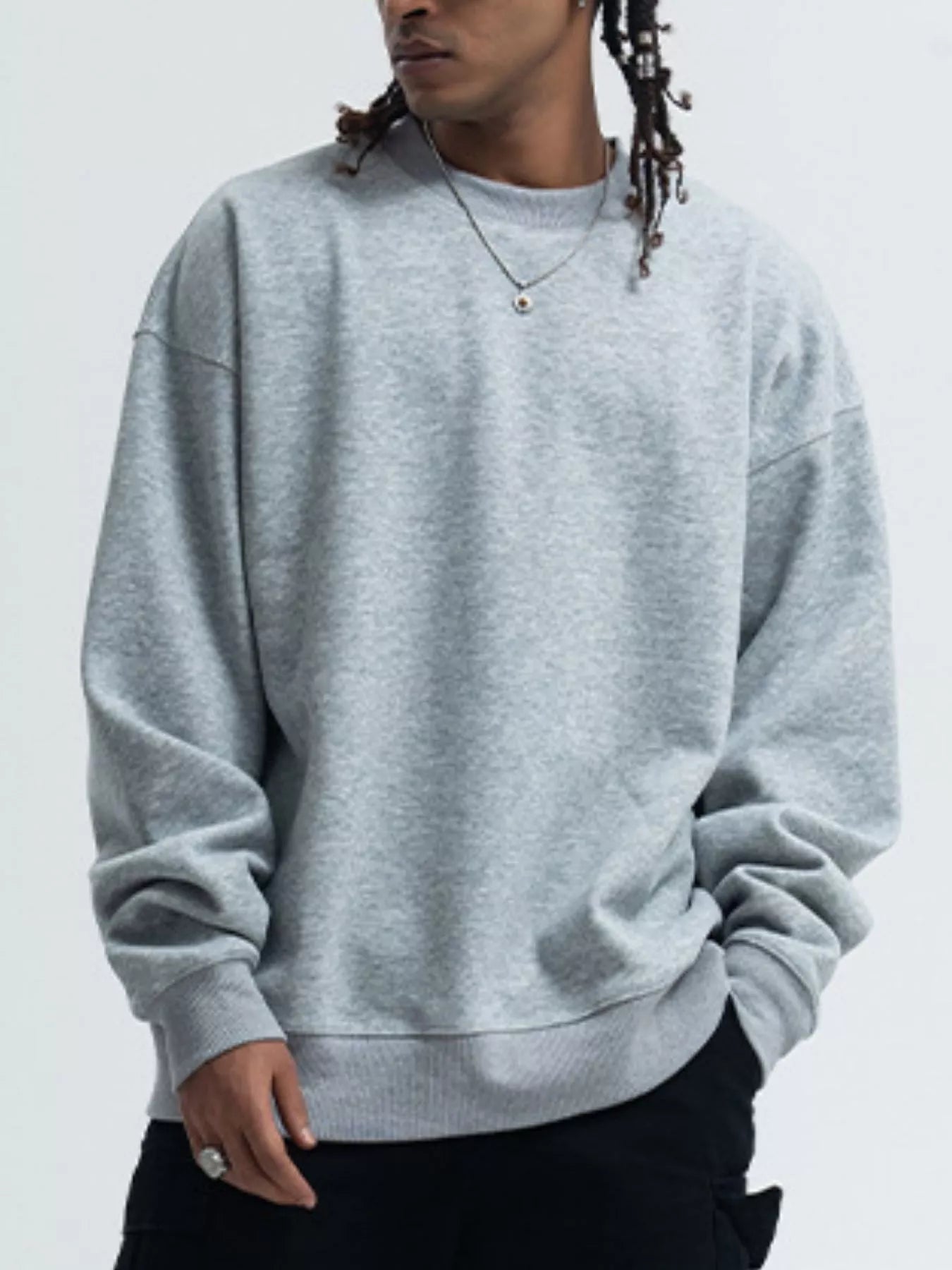 Men's Round Neck Long Sleeve Sweatshirt – Classic Comfort, Everyday Style - My Wear Clothing Co