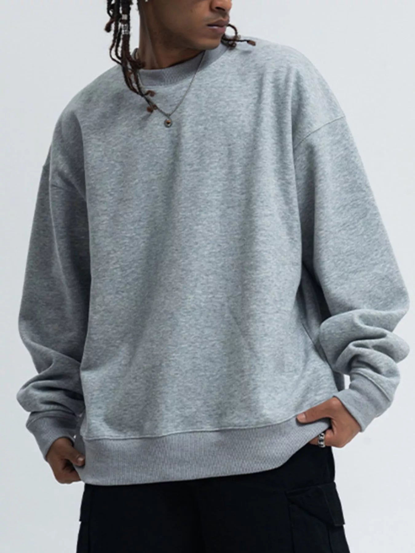 Men's Round Neck Long Sleeve Sweatshirt – Classic Comfort, Everyday Style - My Wear Clothing Co