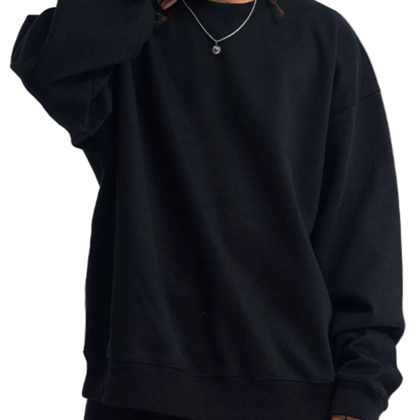 Men's Round Neck Long Sleeve Sweatshirt – Classic Comfort, Everyday Style - My Wear Clothing Co