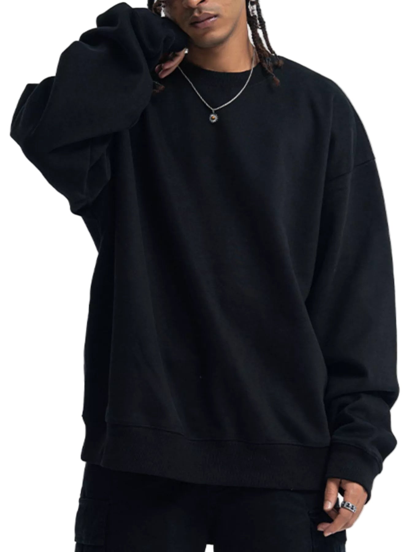 Men's Round Neck Long Sleeve Sweatshirt – Classic Comfort, Everyday Style - My Wear Clothing Co