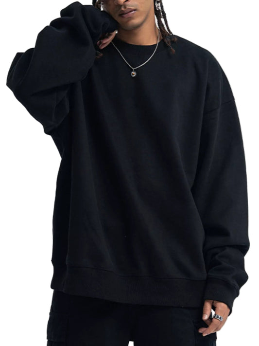 Men's Round Neck Long Sleeve Sweatshirt – Classic Comfort, Everyday Style - My Wear Clothing Co