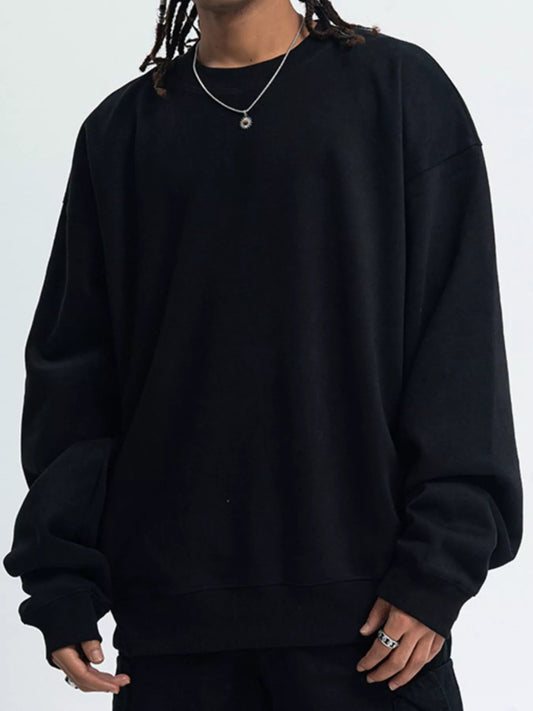 Men's Round Neck Long Sleeve Sweatshirt – Classic Comfort, Everyday Style - My Wear Clothing Co