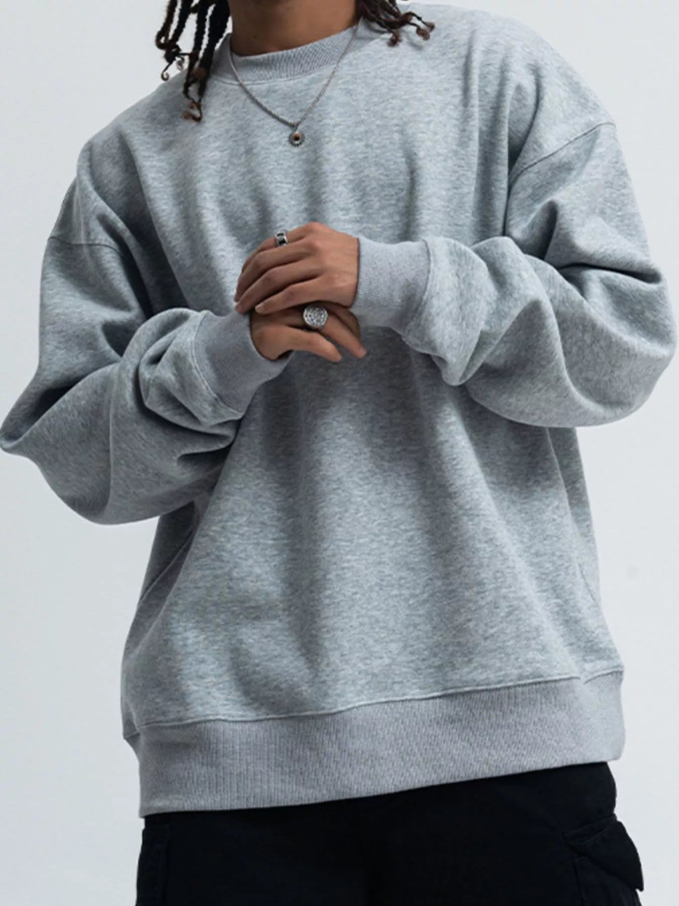 Men's Round Neck Long Sleeve Sweatshirt – Classic Comfort, Everyday Style - My Wear Clothing Co