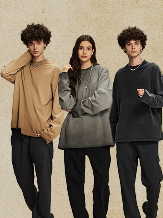 Men's Round Neck Long Sleeve T-Shirt - My Wear Clothing Co