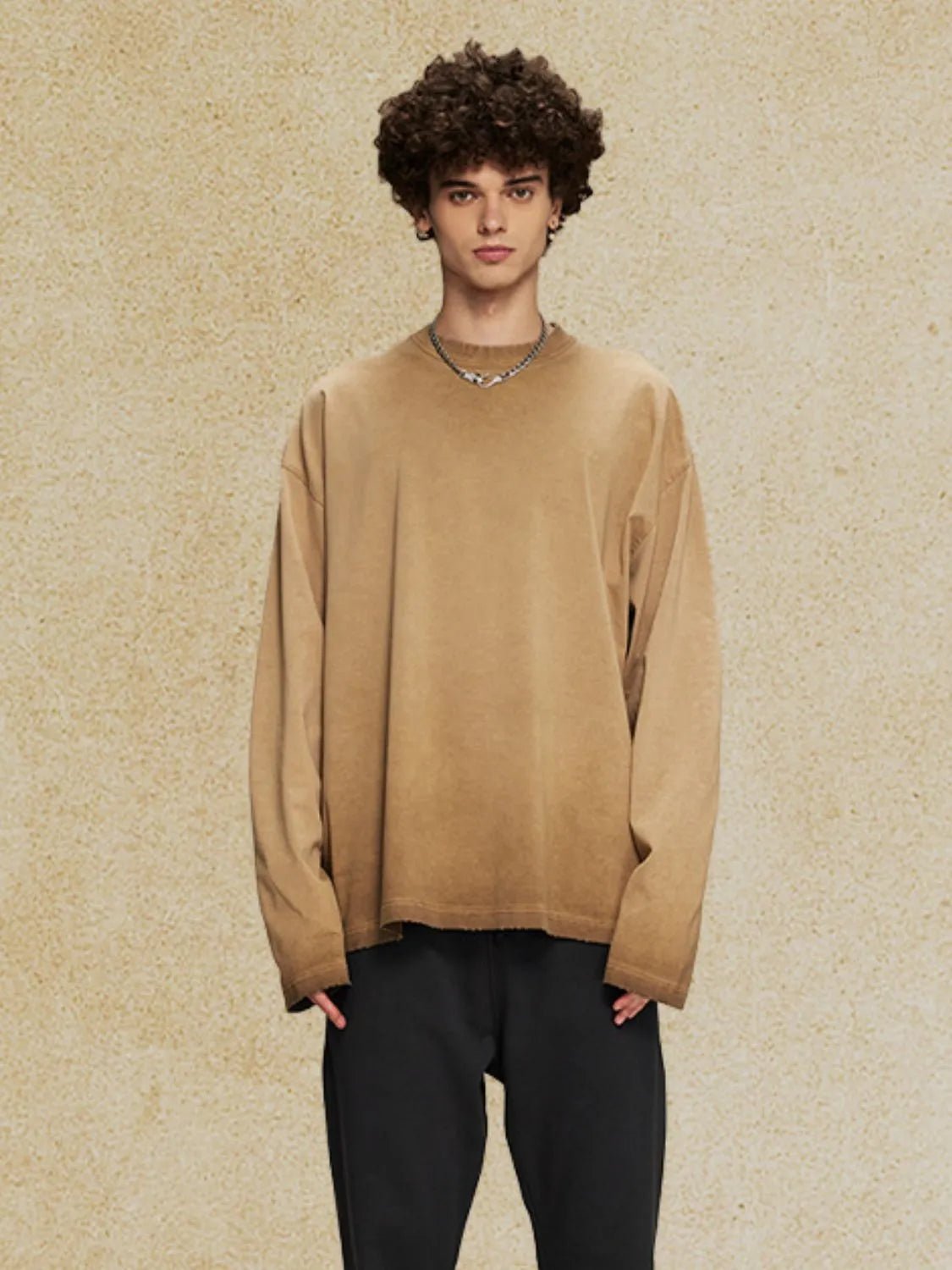 Men's Round Neck Long Sleeve T-Shirt - My Wear Clothing Co