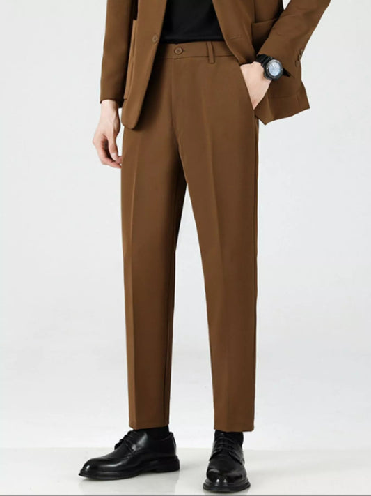 Men's Slim - Fit Business Casual Pants - Effortless style meets everyday comfort - My Wear Clothing Co