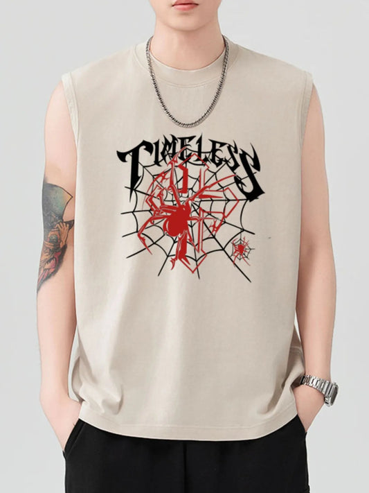 Men's Spider Round Neck Tank - My Wear Clothing Co