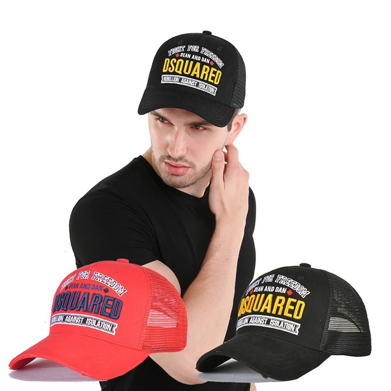 Men's Summer Mesh Baseball Cap – Embroidered Letter Edition - My Wear Clothing Co