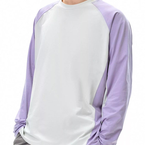 Men's Two - Tone Raglan Long Sleeve T-Shirt - Keeping it casual - My Wear Clothing Co