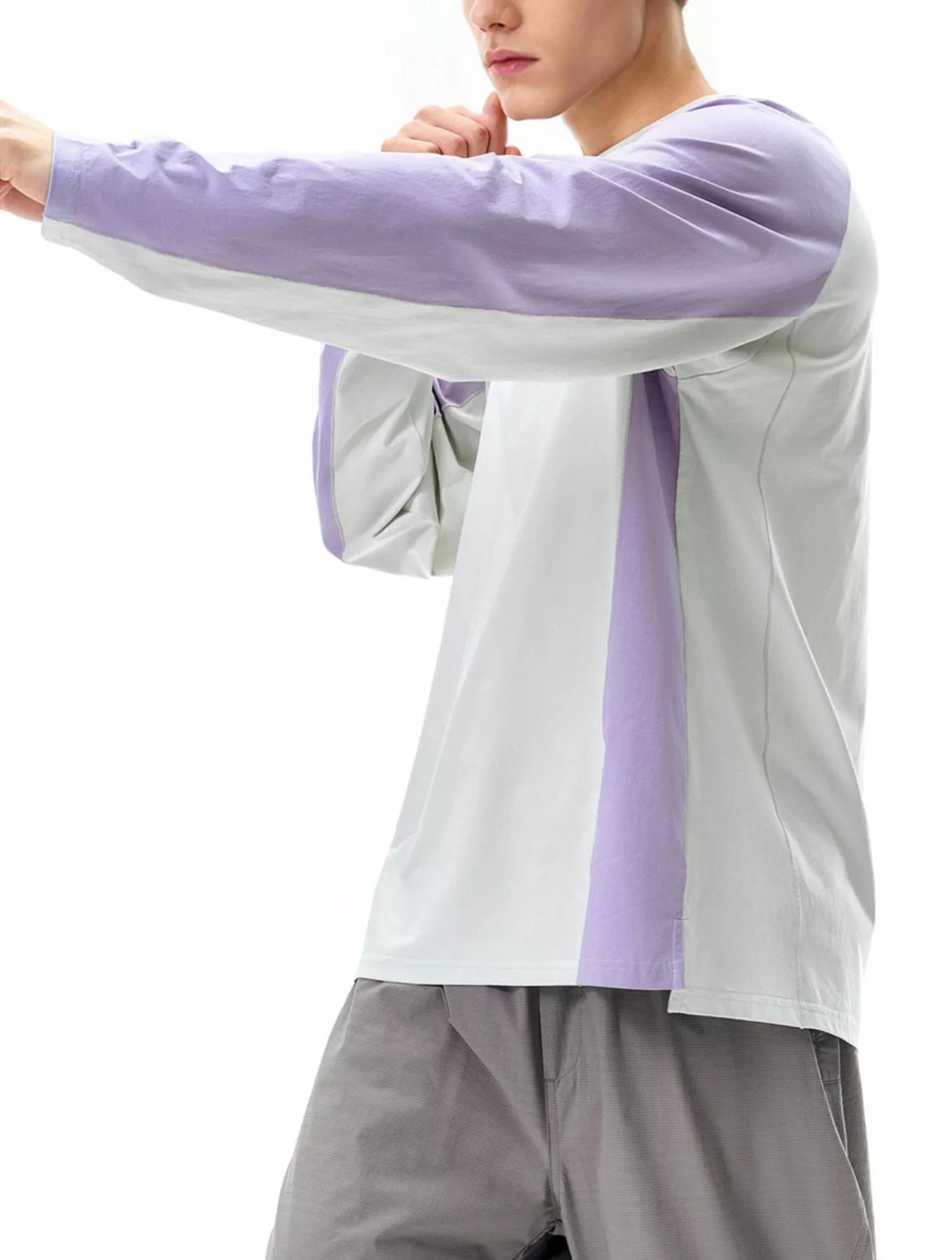 Men's Two - Tone Raglan Long Sleeve T-Shirt - Keeping it casual - My Wear Clothing Co