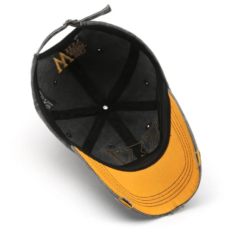 Men's W Embroidered Baseball Cap – Snapback Hip - Hop Style for Casual Comfort - My Wear Clothing Co