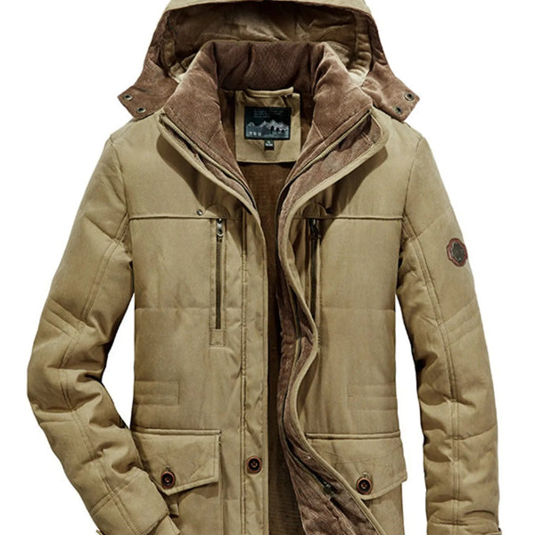 Men's Warm Hooded Zip - Up Winter Coat - Wear It Your Way - My Wear Clothing Co