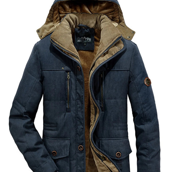 Men's Warm Hooded Zip - Up Winter Coat - Wear It Your Way - My Wear Clothing Co