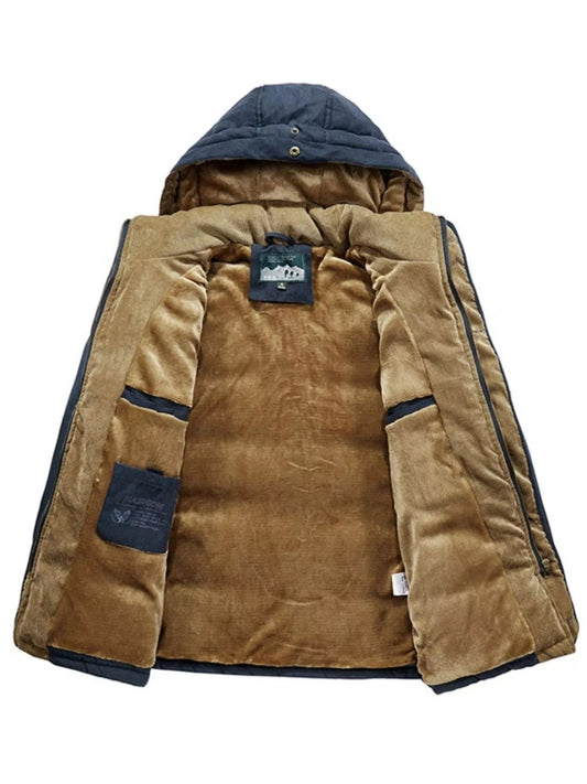 Men's Warm Hooded Zip - Up Winter Coat - Wear It Your Way - My Wear Clothing Co