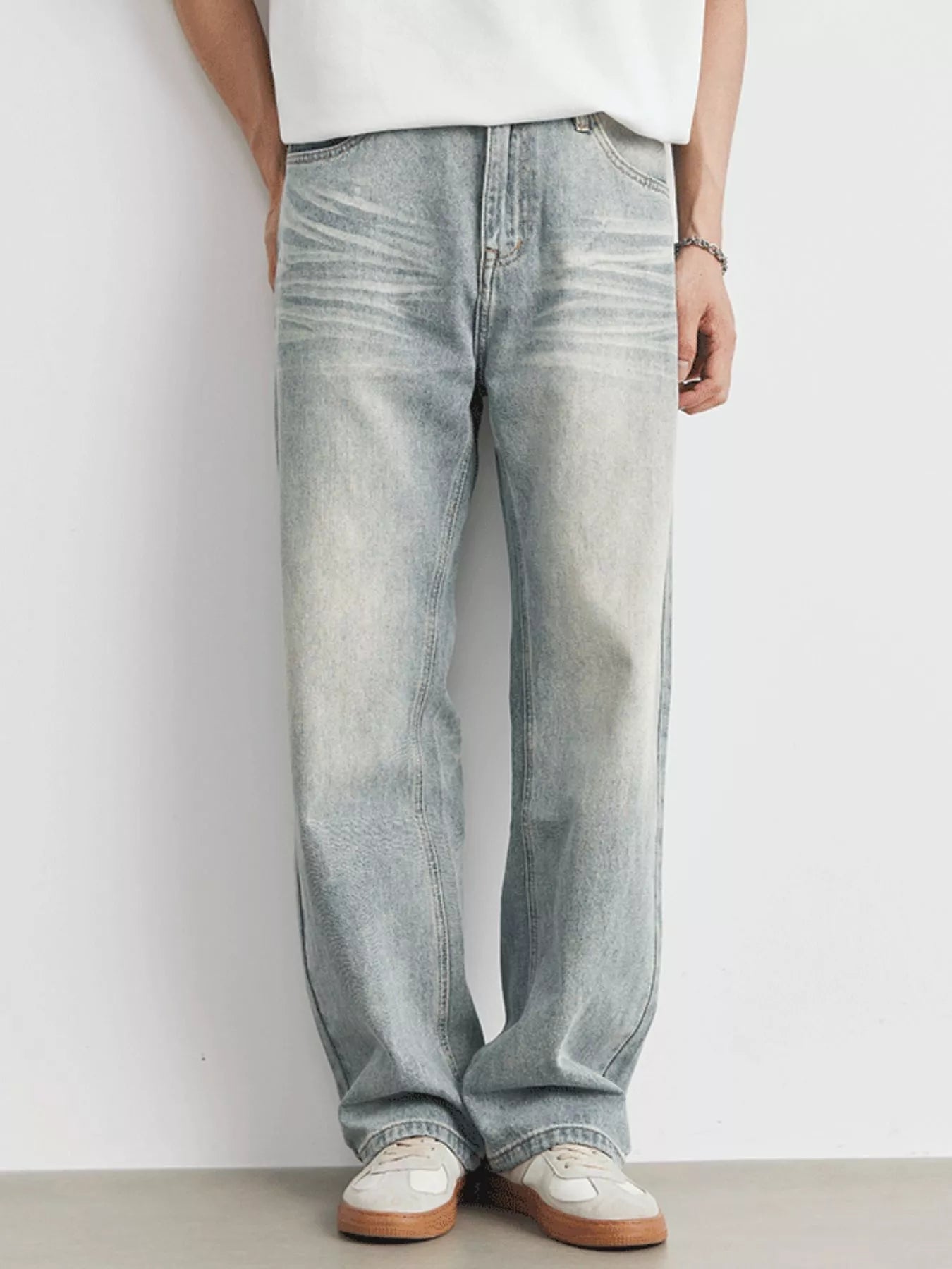 Men's Wash Loose Fit Jeans - My Wear Clothing Co