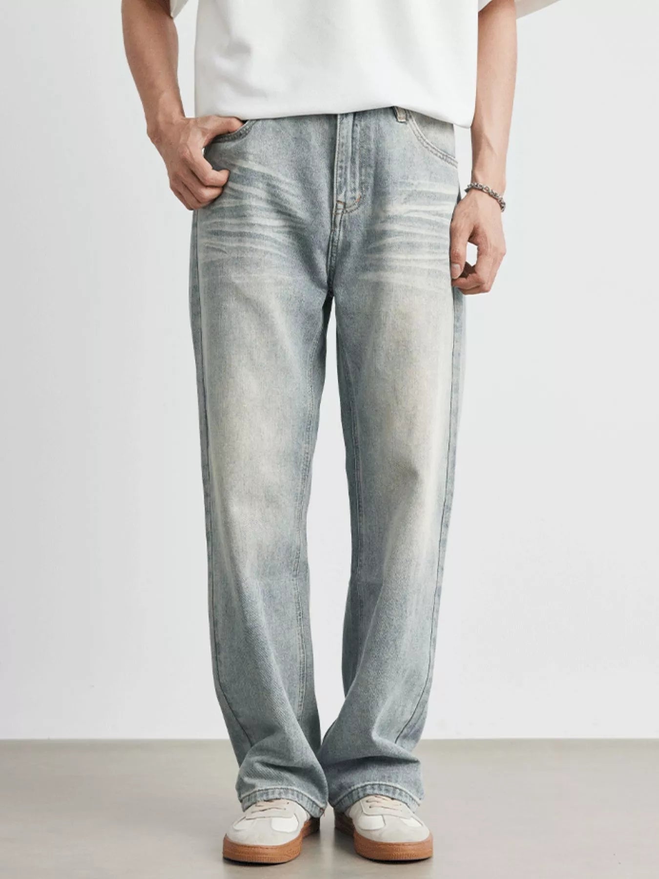 Men's Wash Loose Fit Jeans - My Wear Clothing Co