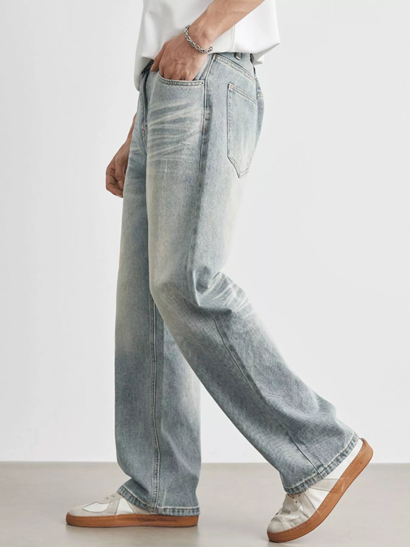 Men's Wash Loose Fit Jeans - My Wear Clothing Co